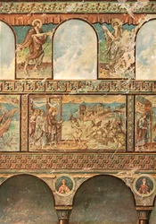 Wandmalereien in der Kirche St. Georg, Oberzell, Reichenau, Deutschland, 1928