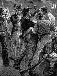 Meuterei der Besatzung der Bounty, 1789, spätes 19. Jahrhundert