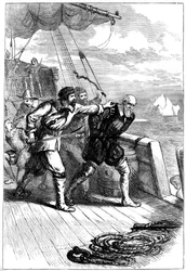 Meuterei auf Henry Hudsons Schiff, 1611 ca. 1880