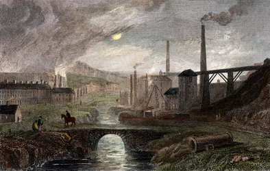 Nant-y-Glow Eisenwerke, Monmouthshire, Wales, ca. 1780, ca. 1830