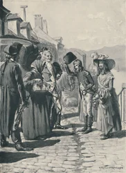 Napoleon auf dem Weg nach Korsika mit seiner Schwester Elisa