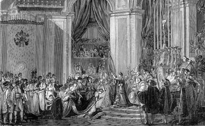 Napoleon krönt Kaiserin Josephine, Notre Dame, Paris, 2. Dezember 1804
