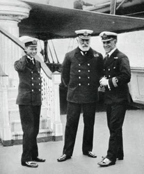 Marinekadett Prinz Albert mit Admiral Sir Lewis Beaumont
