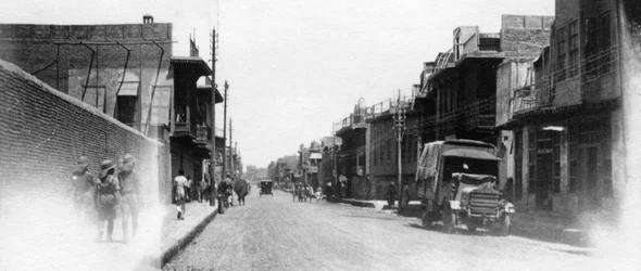 Neue Straße, Bagdad, Mesopotamien, Erster Weltkrieg, 1918