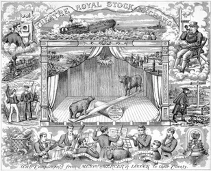 Neujahrsgrüße der Börsenmakler Mercer Locock an ihre Kunden, 1894