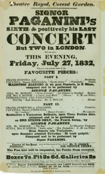 Niccolo Paganini - Plakat