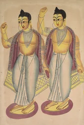 Nitai und Gaur, 1800er Jahre