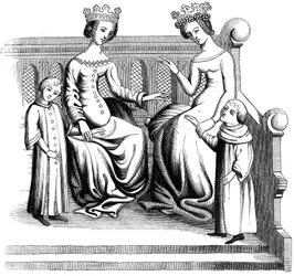 Adlige Frauen und Kinder