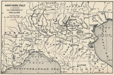 Norditalien - Darstellung der Feldzüge von 1796 und 1797, 1896