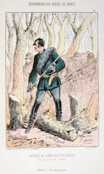 Offizier des Forstkörpers, Belagerung von Paris, Deutsch-Französischer Krieg, 1870-1871