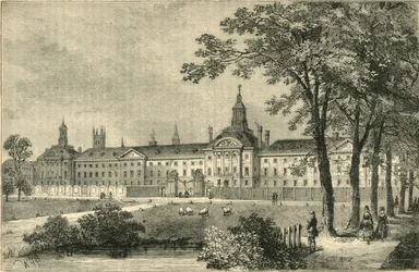 Altes Bethlehem Hospital, Moorfields um 1750, ca. 1872