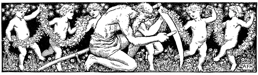 Der alte Vater Zeit schärft seine Sense, 1891