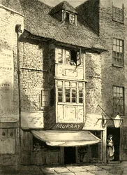 Alte Häuser in der Wych Street, 1881
