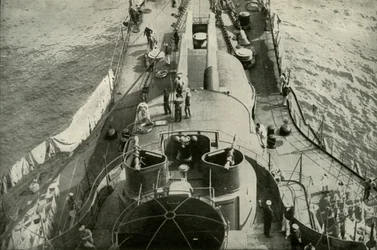 An Bord eines französischen Schlachtschiffs, 1919