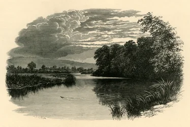 Am Avon. Strensham Reach, um 1890
