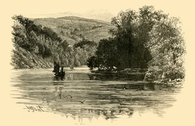 Auf dem Dart bei Waynfleet, 1898