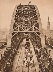Eröffnung der neuen Tyne-Brücke durch König George V, Newcastle-upon-Tyne, 10. Oktober 1928