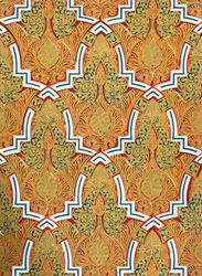 Ornament in Paneelen an den Wänden, Hof der Moschee