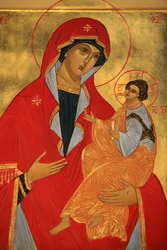 Orthodoxe Ikone: Maria und Jesus, Paris, Frankreich