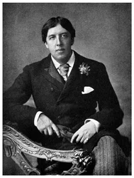 Oscar Wilde, irischer Dramatiker und Witzbold, ca. 1891