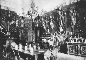 Ostafyevo-Anwesen. Der große Speisesaal, Ende des 19. Jahrhunderts