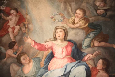 Unsere Liebe Frau von der Himmelfahrt Kirche. Mariä Krönung, Cordon, Frankreich