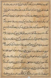 Seite aus Geschichten eines Papageis Tuti-nama: Textseite, ca. 1560