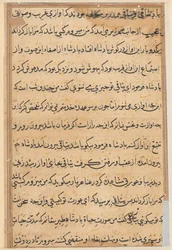 Seite aus Geschichten eines Papageis Tuti-nama: Textseite, ca. 1560