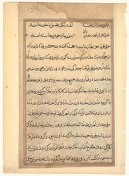 Seite aus den Geschichten eines Papageis Tuti-nama: Textseite, ca. 1560