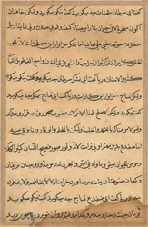 Seite aus den Geschichten eines Papageis Tuti-nama: Textseite, ca. 1560