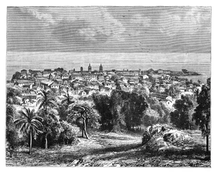 Panama-Stadt vom Ancon-Berg, ca. 1890