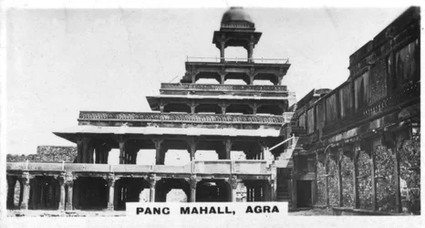 Panch Mahal, Fatehpur Sikri, Agra, Indien, ca. 1925