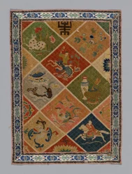 Paneel-Kleidungsstoff, China, Qing-Dynastie