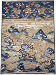 Paneel-Möbelstoff, China, späte Ming-Dynastie 1368-1644, Qing-Dynastie 1644-1911