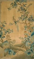 Panel Möbelstoff, China, Qing-Dynastie 1644-1911, 1750-1800