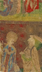 Tafel mit der Jungfrau und Gabriel Annunciate, deutsch, 15. Jahrhundert