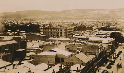 Panorama von Adelaide und den Hügeln, Südaustralien, spätes 19. - frühes 20. Jahrhundert