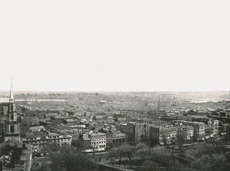 Panorama der Stadt Boston, USA, 1895