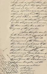 Teil eines Briefes vom 31. Dezember 1806 von Lloyds an das Admiralität, 1928