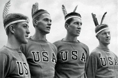 Teil des amerikanischen Achters, der bei den Olympischen Spielen 1936 in Berlin die Goldmedaille gewann