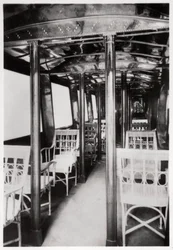 Passagierkabine des Zeppelin LZ7 Deutschland I