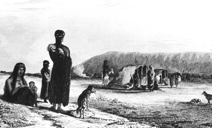 Patagonier in Gregory Bay, 1831-1839
