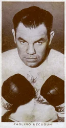 Paulino Uzcudun, spanischer Boxer, 1938