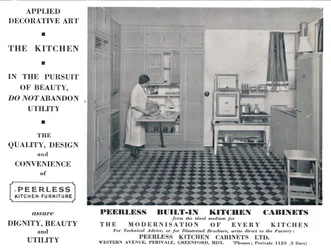 Peerless Einbauküchenschränke, 1935