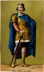 Pippin der Jüngere, seit 751 König der Franken, 19. Jahrhundert