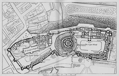 Plan des Schlosses, 1895