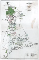 Plan der Operation der Kampagne in den Niederlanden, Juni 1815, 1816