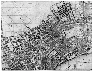 Plan der Pfarrei St. Giles, London, 1907