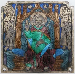 Plakette mit Christus in Majestät, Katalanisch, 14. Jahrhundert