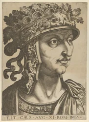 Titus Vespasian schaut nach rechts, aus 
